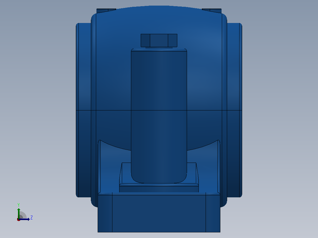 SN500系列[SN511-SSN511]轴承左视图