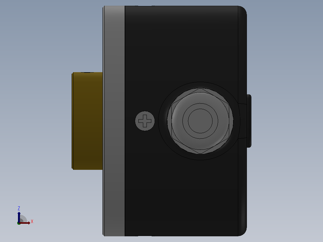 EKT5208-001系列增量式编码器_EKT5208-001右视图