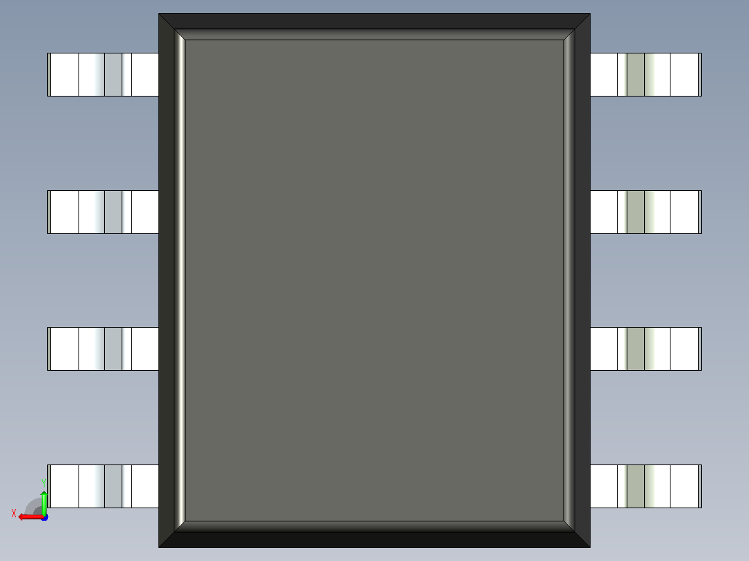 106x SOIC 封装（小外形集成电路）SOIC127P600X173-8N后视图