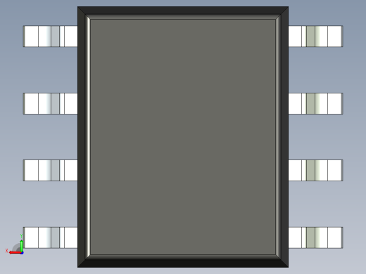 106x SOIC 封装（小外形集成电路）SOIC127P600X173-8N后视缩略图