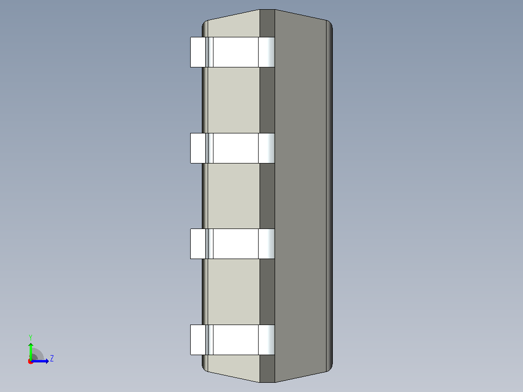 106x SOIC 封装（小外形集成电路）SOIC127P600X173-8N左视图
