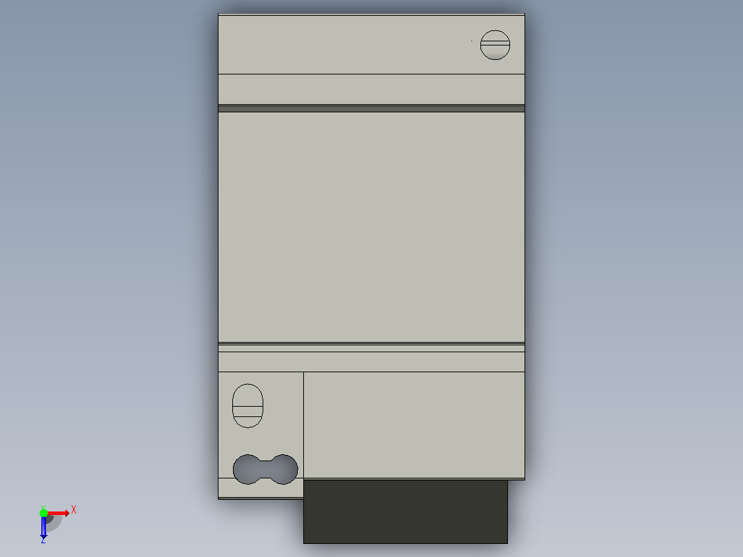 三菱接触器S-T12 AC200V 1A1B C俯视图