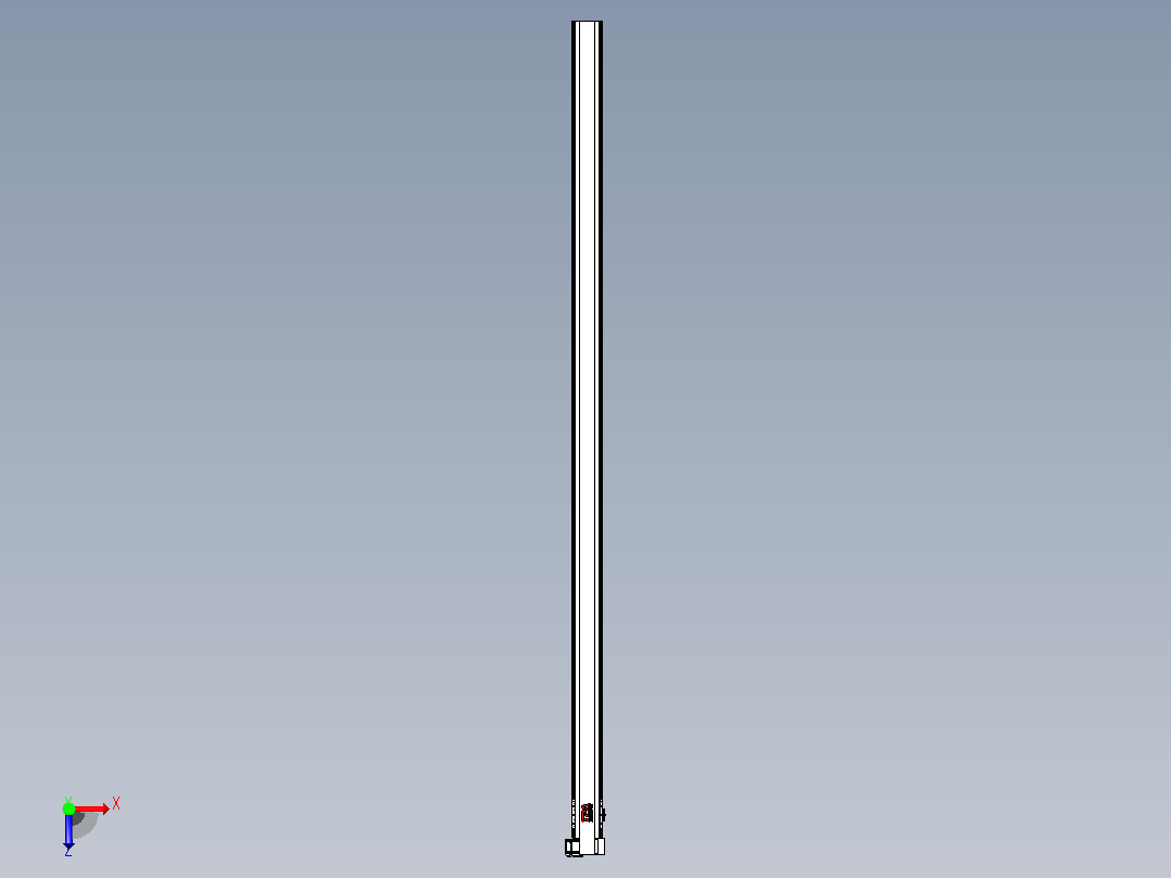 皮带直线轴半封闭可选导轨TPA-HNB-120D-110-L3050-RP-Y-P40-N3俯视图