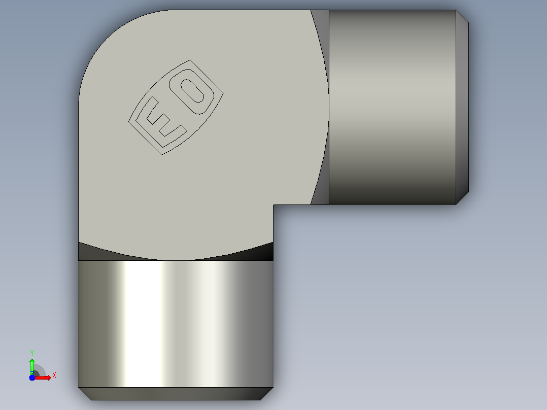 EO管接头弯头W08LCFX.stp前视图
