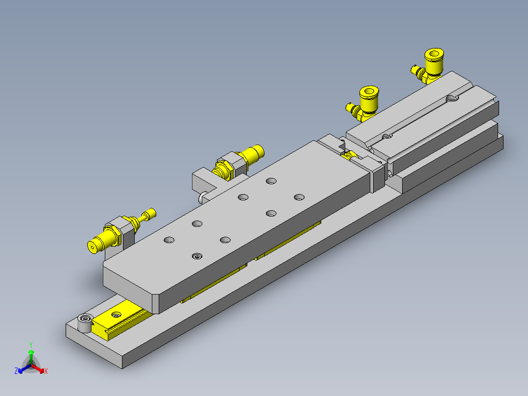 使用气缸的单轴组件