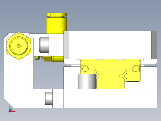 使用气缸的单轴组件前视缩略图