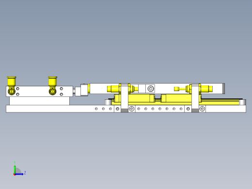 使用气缸的单轴组件左视缩略图