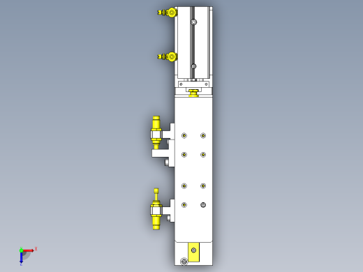 使用气缸的单轴组件俯视缩略图