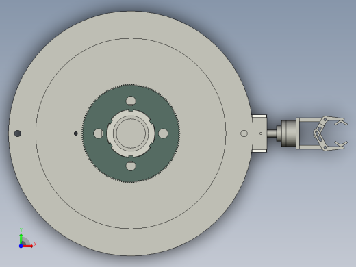 换刀机械手（三维图）前视缩略图