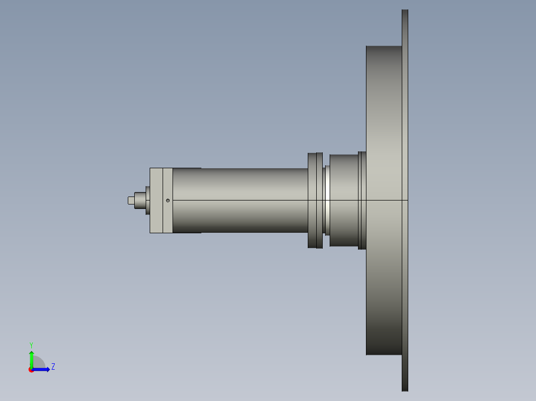 换刀机械手（三维图）左视图