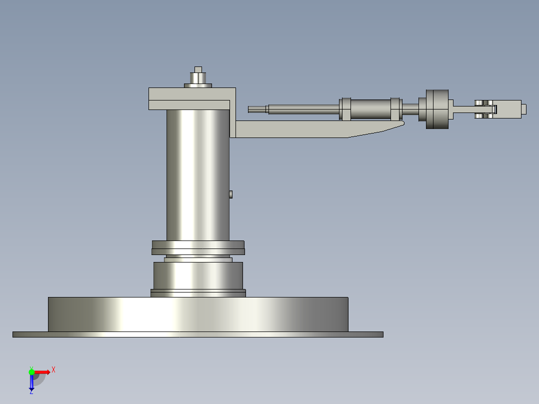 换刀机械手（三维图）俯视图