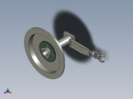 换刀机械手（三维图）正等轴测缩略图