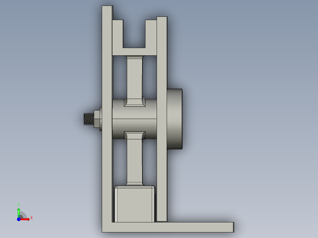 杠杆零件机械加工工艺规程制订及第 3. 5   工序工艺装备设计前视图