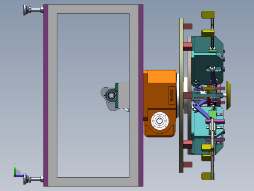 凸轮分割器图纸 机械素材3D图纸自动化设备三维模型左视缩略图