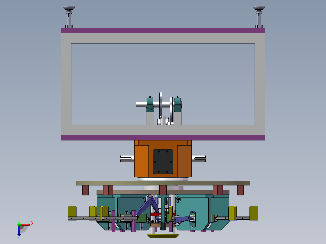 凸轮分割器图纸 机械素材3D图纸自动化设备三维模型俯视图