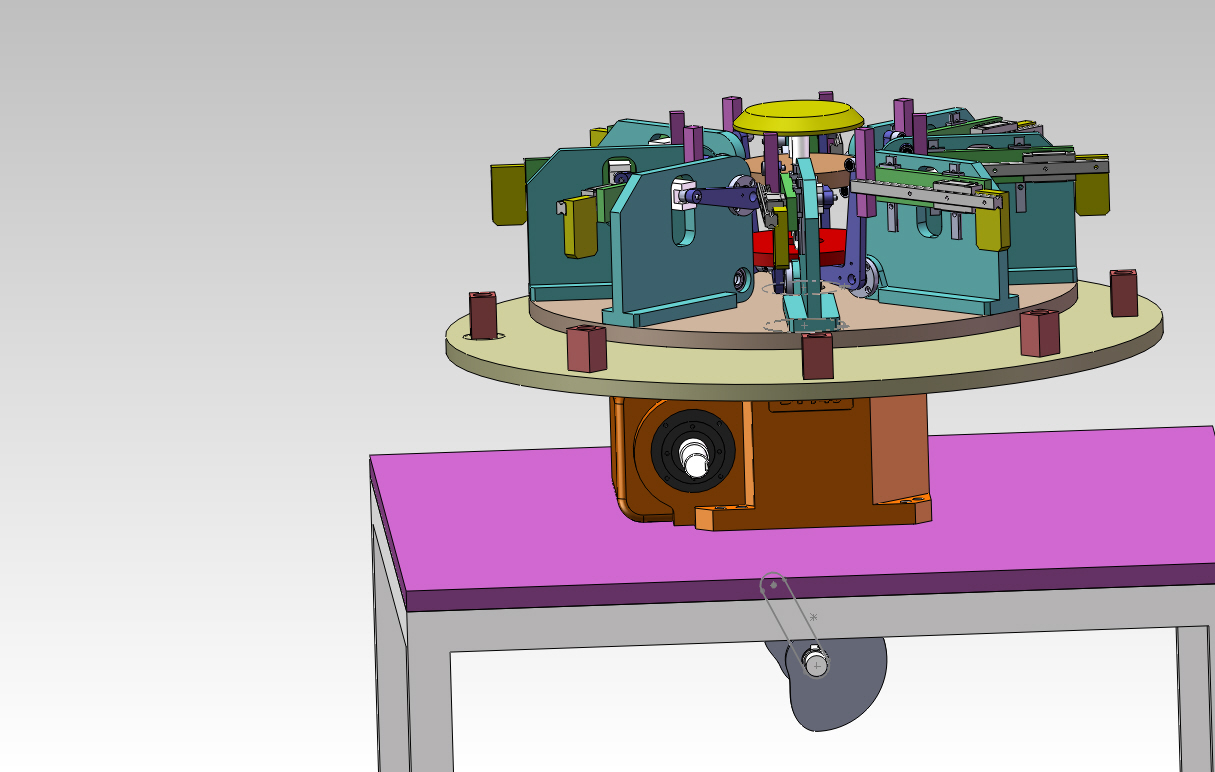 凸轮分割器图纸 机械素材3D图纸自动化设备三维模型