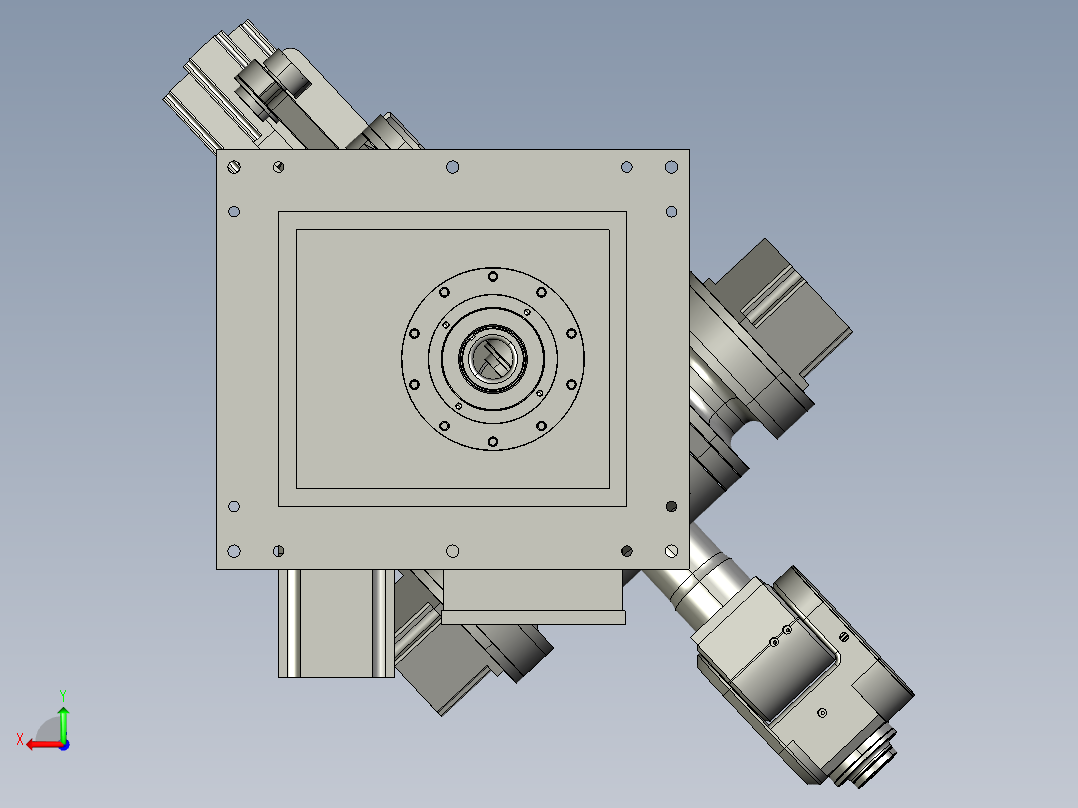CHX-3六轴机器人3D模型后视图