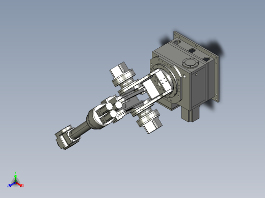 CHX-3六轴机器人3D模型正等轴测缩略图