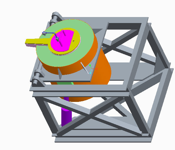 熔化炉3D模型proe