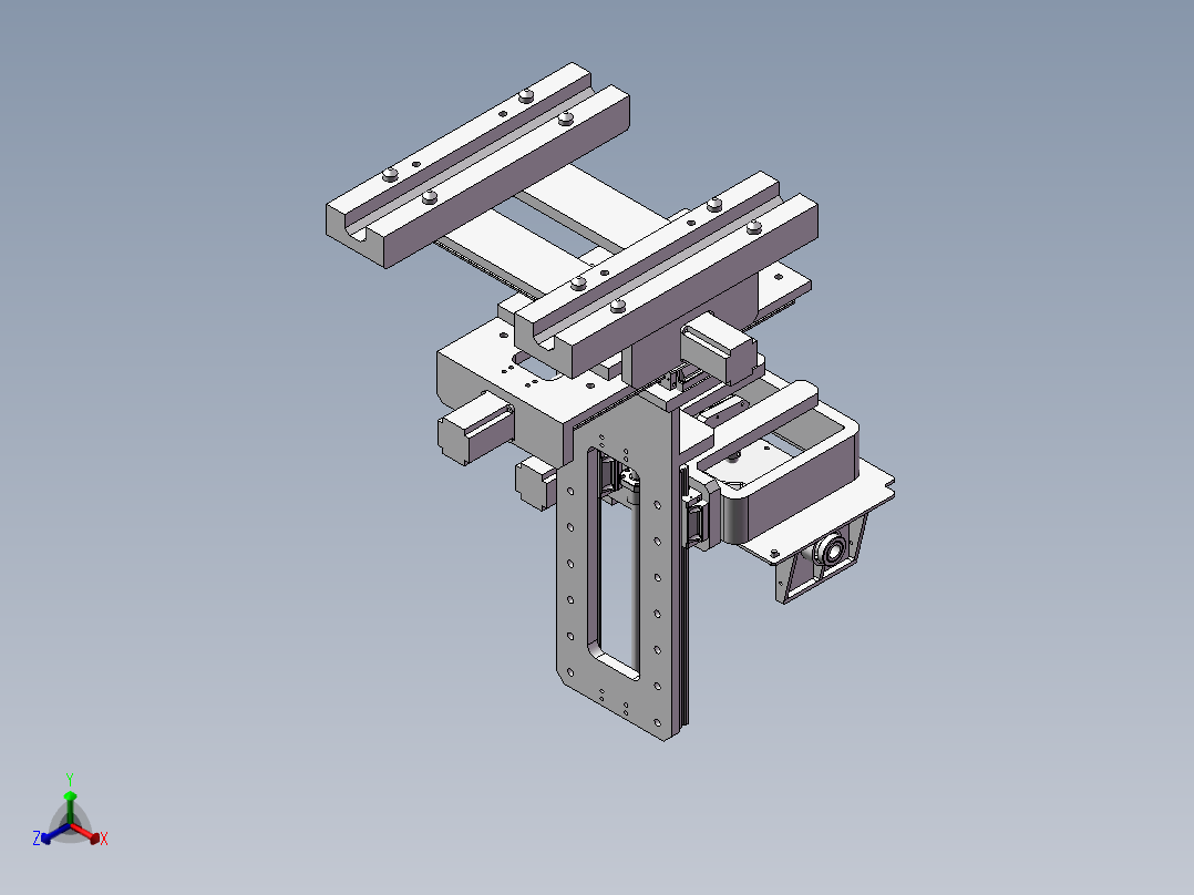 加工中心5轴正等轴测图