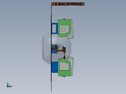 机加工自动化与循环料仓3D图纸H61左视缩略图