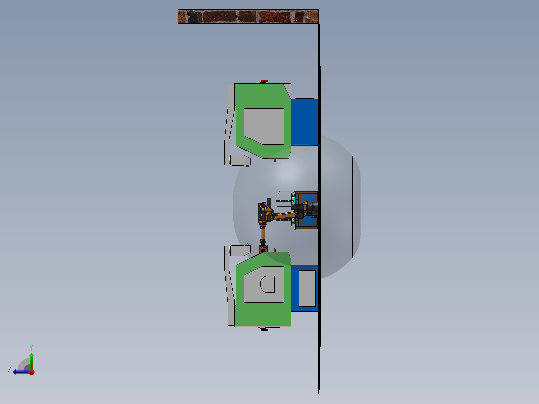 机加工自动化与循环料仓3D图纸H61右视图