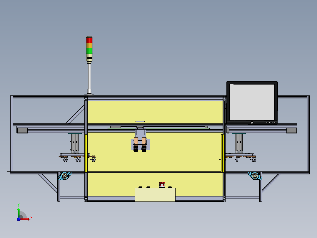 自动检测机前视图