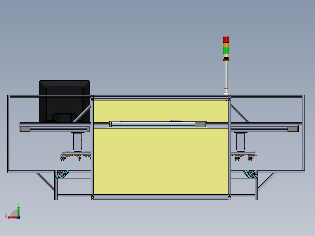 自动检测机后视图