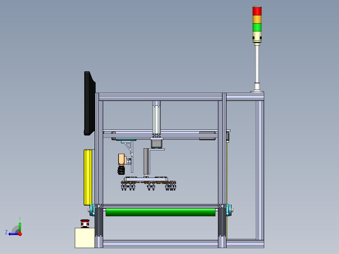 自动检测机右视图