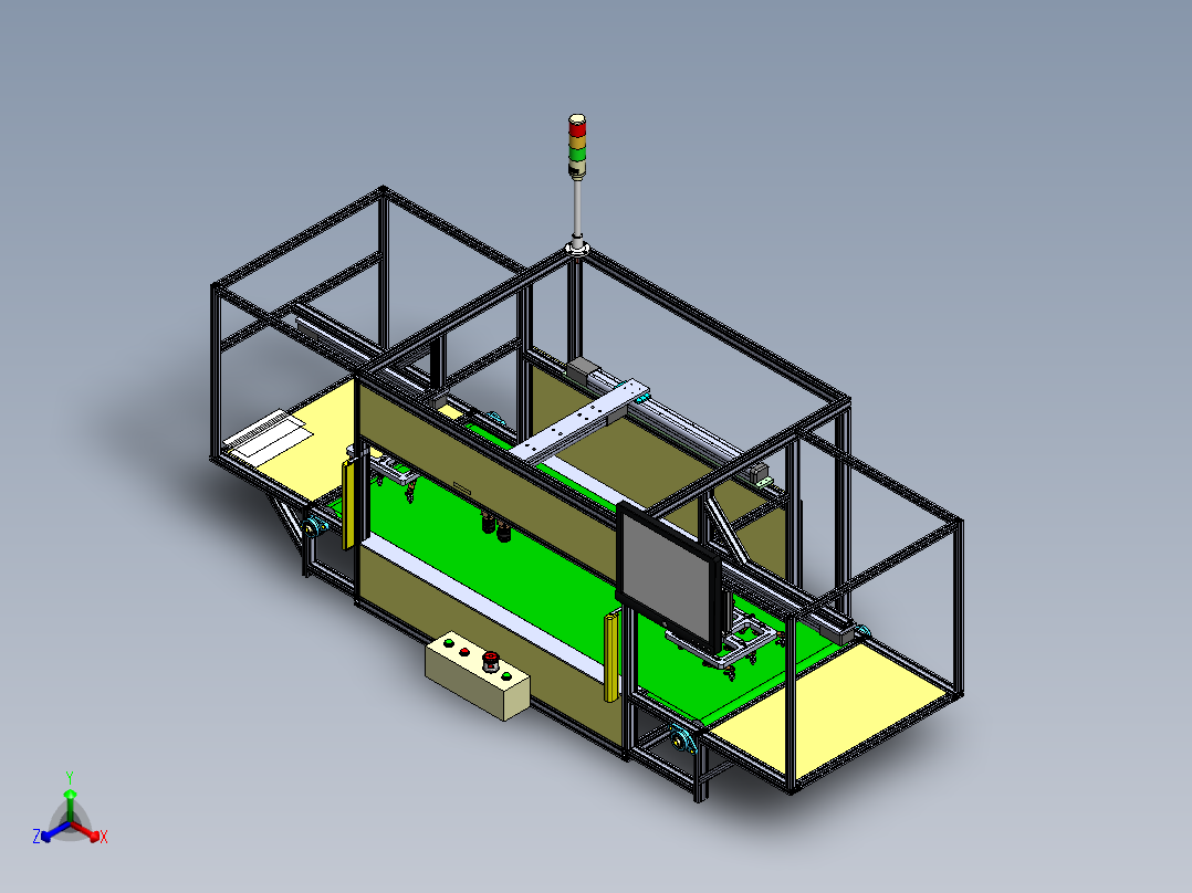 自动检测机正等轴测图