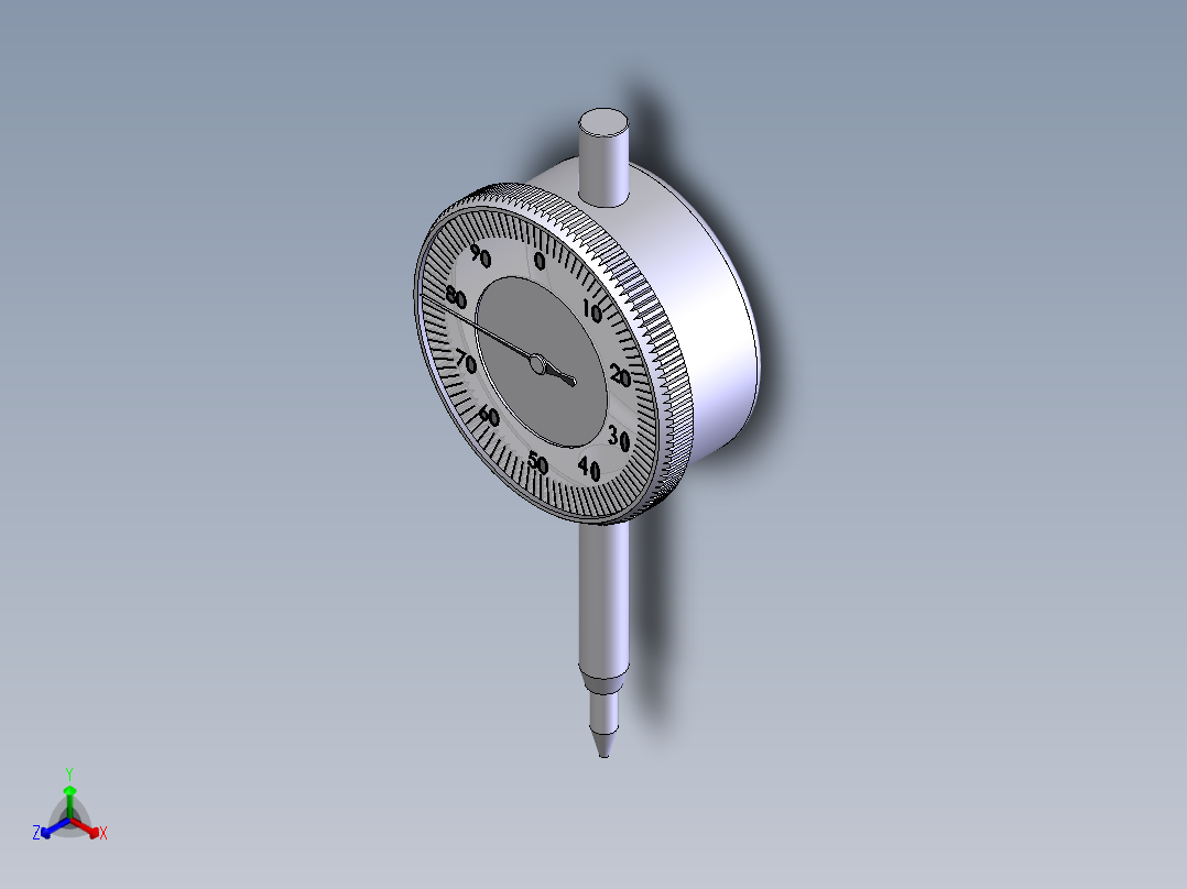 百分表正等轴测图