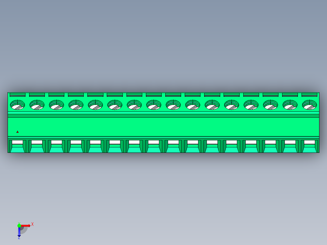 DEGSON 2EDG 系列 5.0mm 可插拔接线端子组-2EDGKL-5.0-16P-14-00AH俯视图