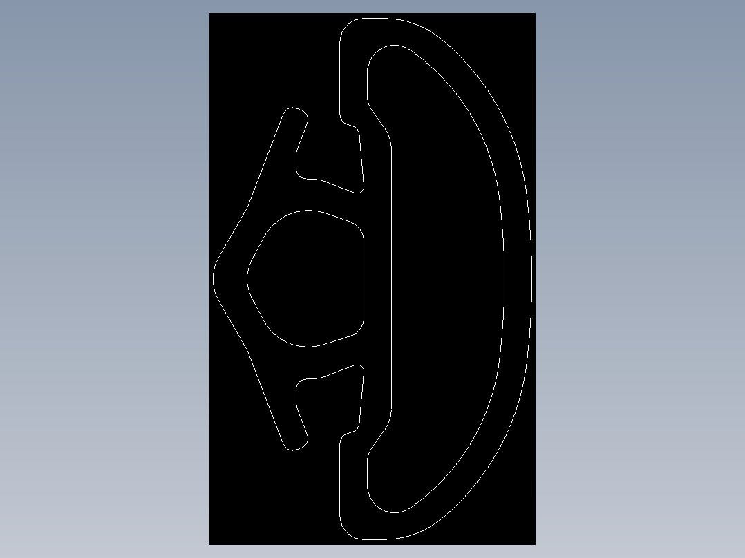 型材-BR 6 SLOT RUBBER SEALING STRIP 3842524623.DXF