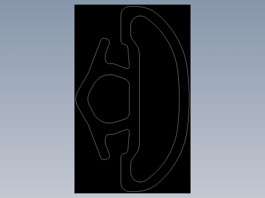 型材-BR 6 SLOT RUBBER SEALING STRIP 3842524623.DXF