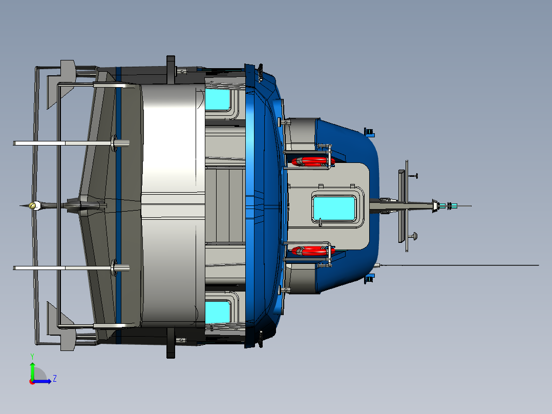 Passenger游艇Rocket II船舶左视图
