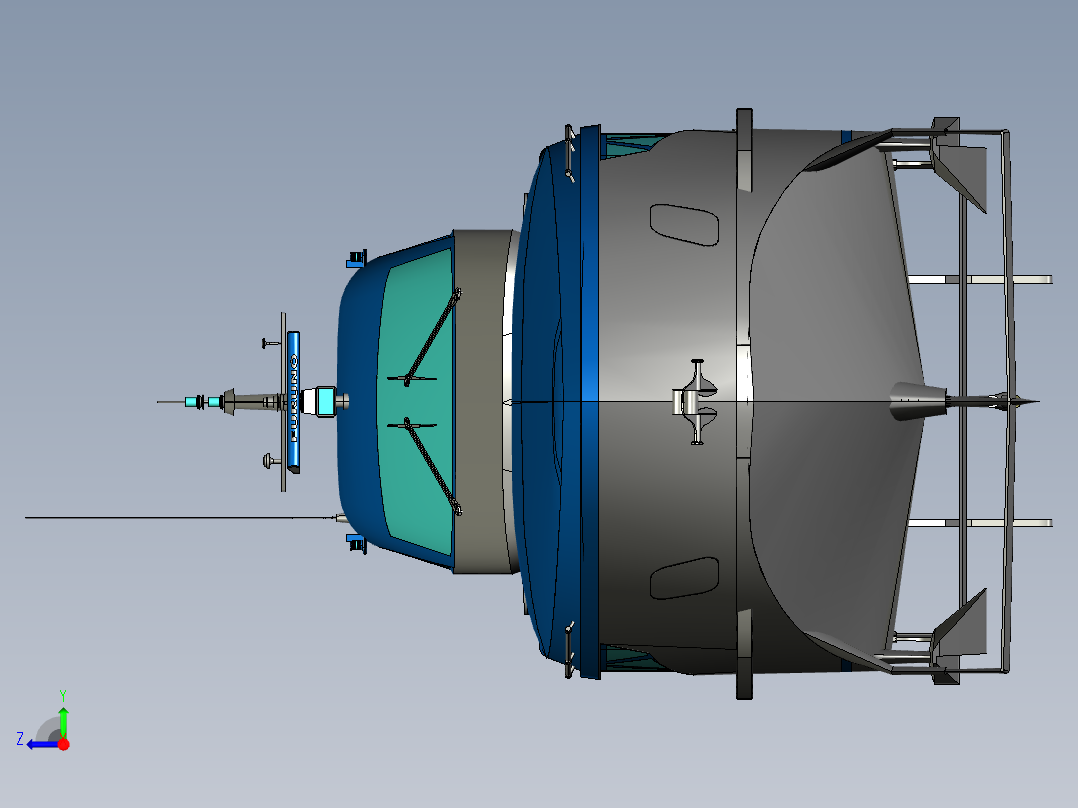 Passenger游艇Rocket II船舶右视图