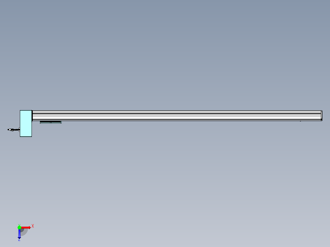 威洛博VBC同步带传动一无尘环境VBC14-L45-S1850-BRU-ZP75-C3俯视图