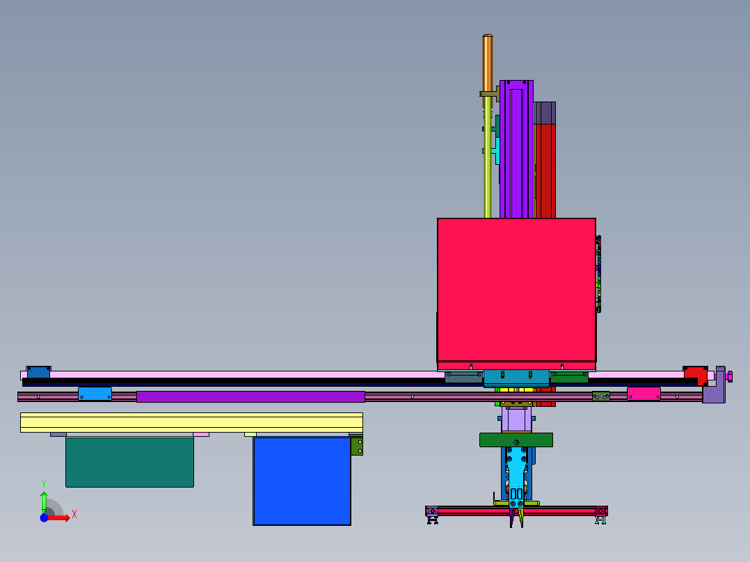冲压用自动智能机械臂前视图