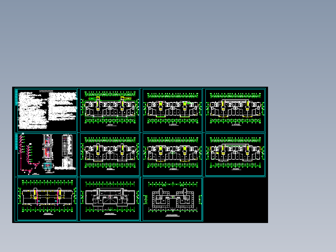 山东某小高层住宅采暖设计图