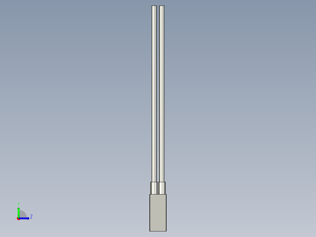 基恩士FU-40G_kc图纸模型左视图
