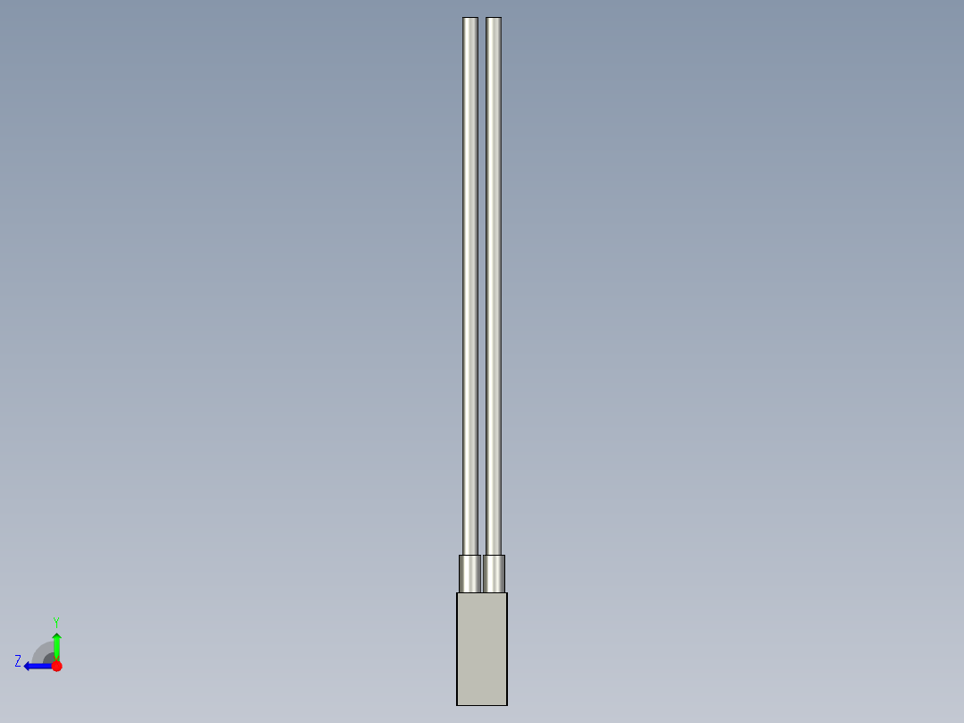 基恩士FU-40G_kc图纸模型右视图