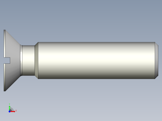 沉头螺钉-Screw_-M12-L50_40-20-2x2-45_-Countersunk_head.stp前视缩略图