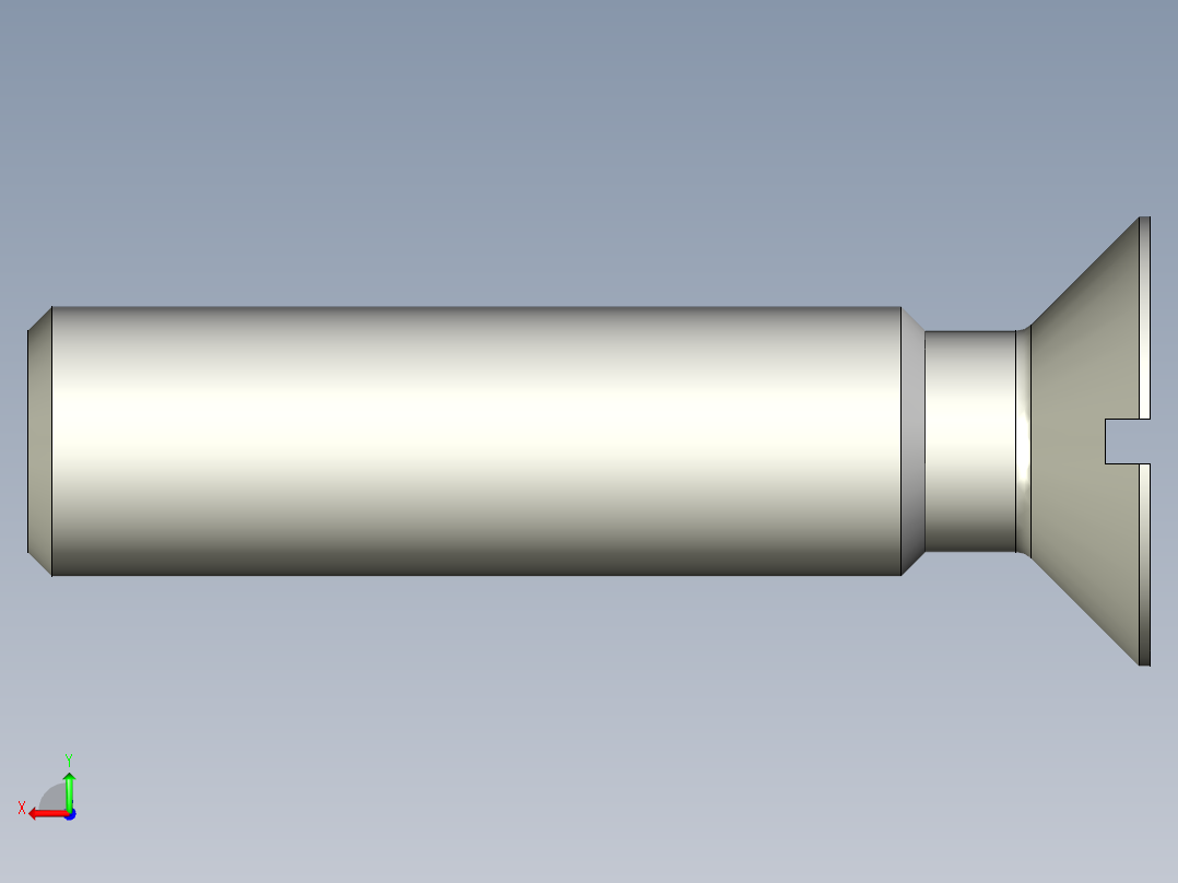 沉头螺钉-Screw_-M12-L50_40-20-2x2-45_-Countersunk_head.stp后视图