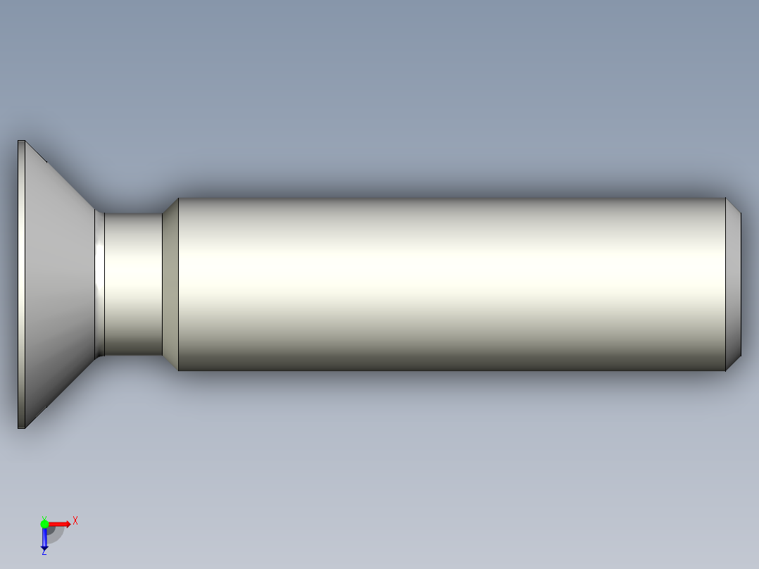 沉头螺钉-Screw_-M12-L50_40-20-2x2-45_-Countersunk_head.stp俯视图
