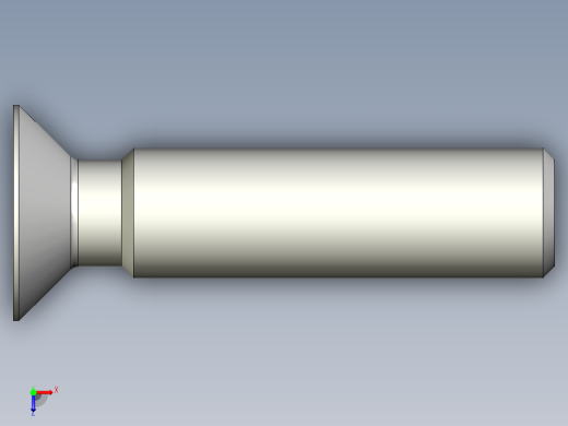 沉头螺钉-Screw_-M12-L50_40-20-2x2-45_-Countersunk_head.stp俯视缩略图