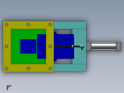 气动调节闸板俯视缩略图
