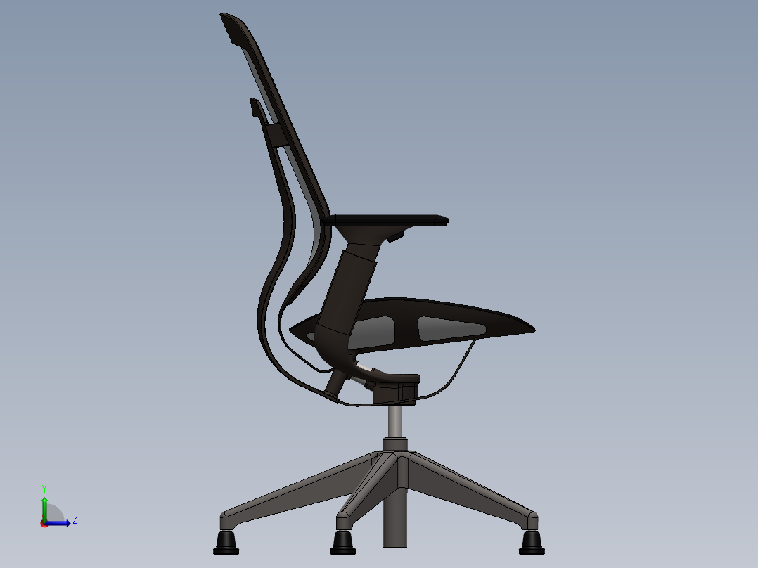 KARMAN“访客”扶手椅左视图