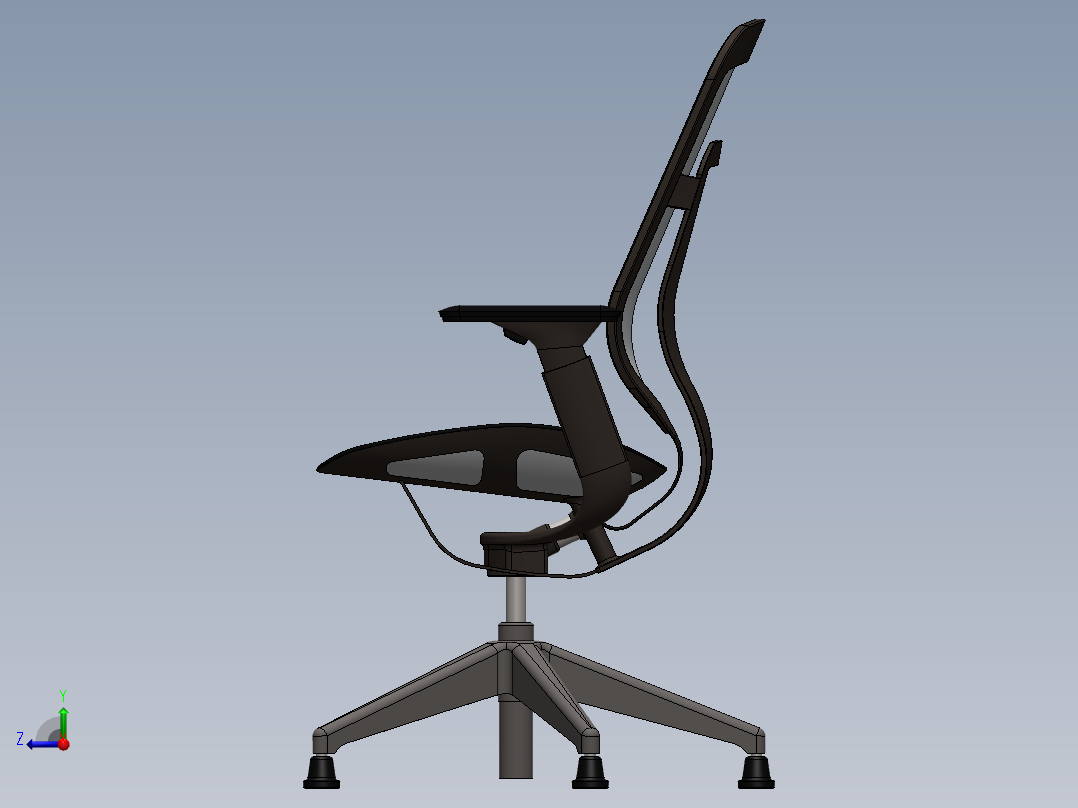 KARMAN“访客”扶手椅右视图