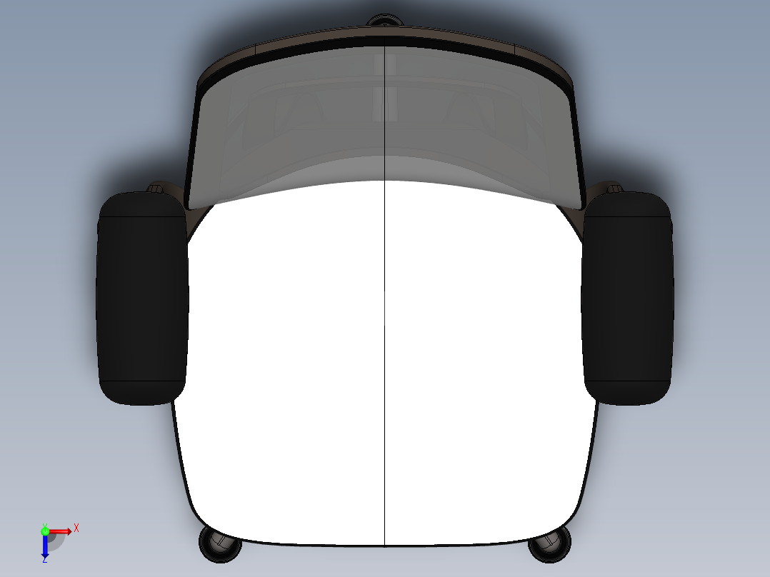 KARMAN“访客”扶手椅俯视图