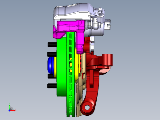 微信汽车盘式制动器设计【含三维catia+CAD图+文档】前视缩略图